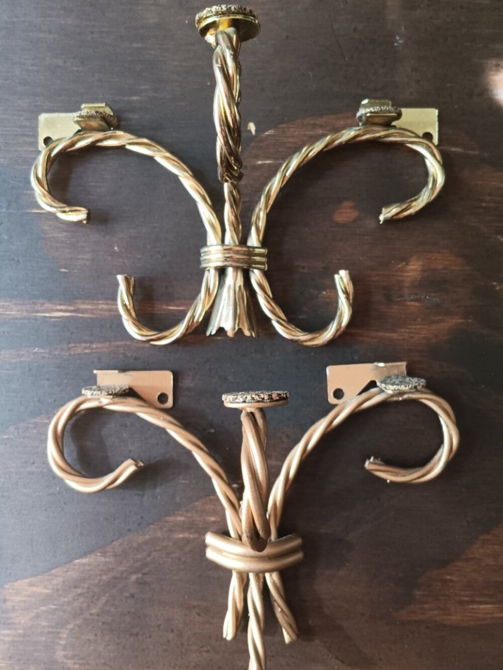 Set of 2 Gold Shelf Brackets